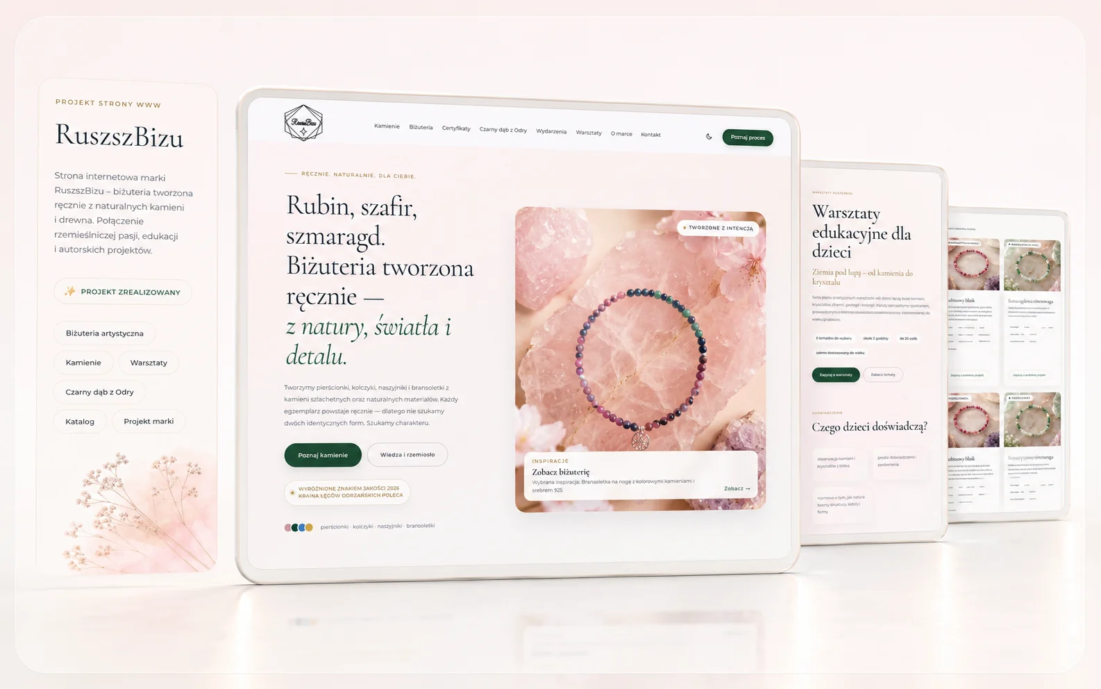 View of the RuszszBizu brand website