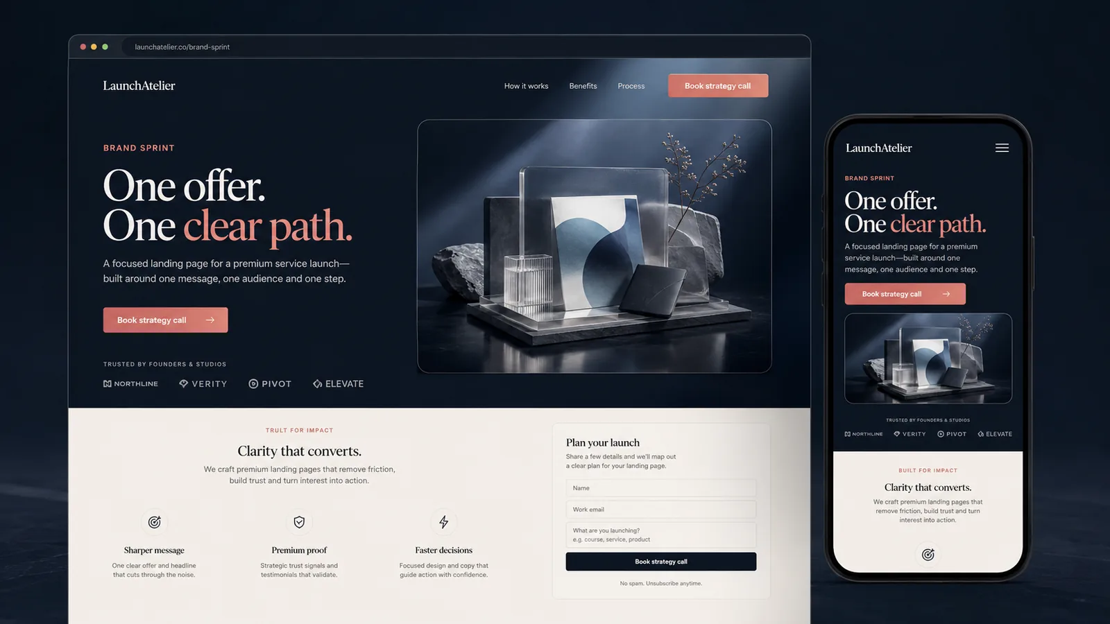 AuditPro growth audit landing page preview